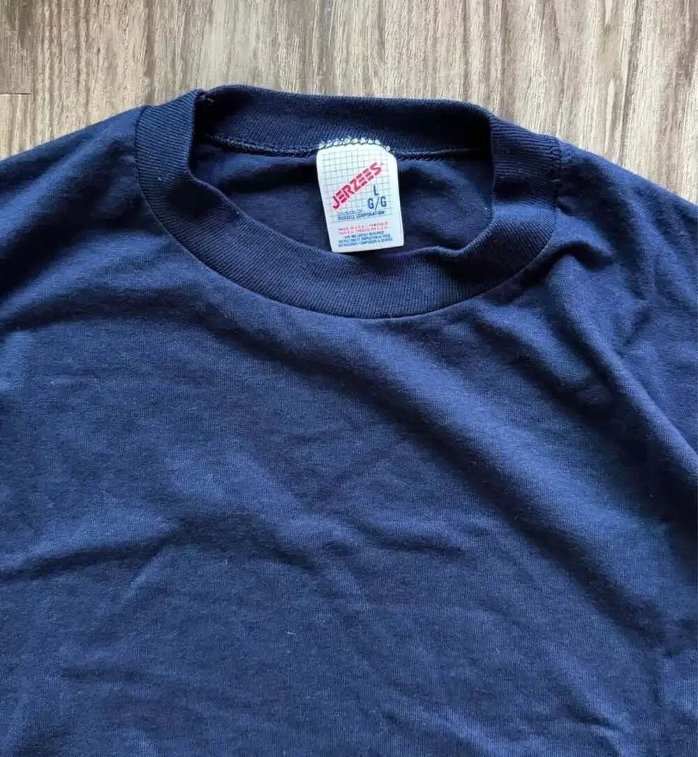 Vintage 90s Jerzees Blank T-Shirt Single Stitch